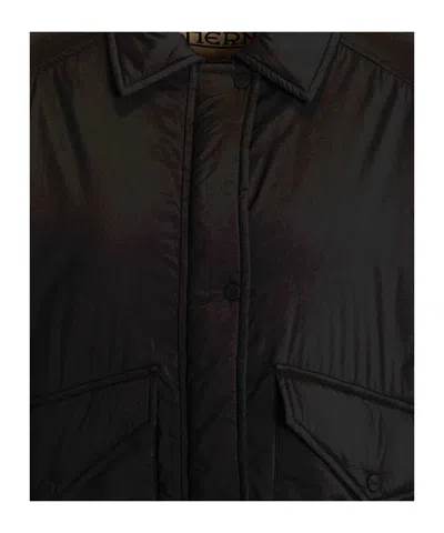 Herno Short Drawstring Jacket In Black
