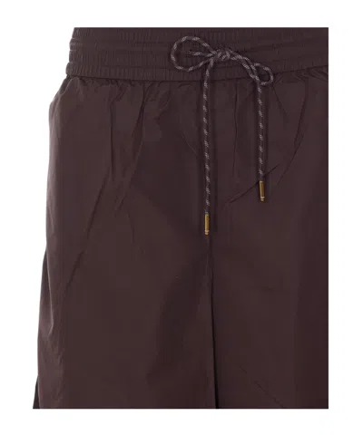 Zimmermann Drawstring Sweatpants In Burgundy