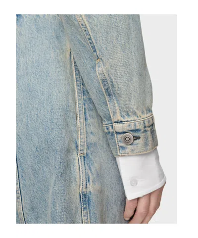 Maison Margiela Patchwork Tie-detail Coat In Multi
