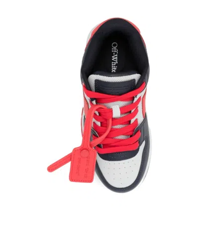 Off-white Round-toe Lace-up Sneakers In Multi