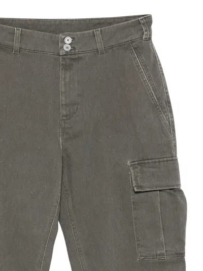 Aspesi Cargo-pocket Trousers In Gray