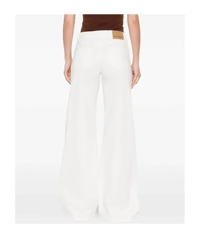 Ermanno Firenze Lace-embroidered Flared Pants In White