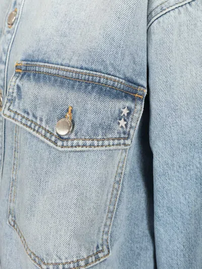 Icon Denim Oversized Denim Jacket In Blue