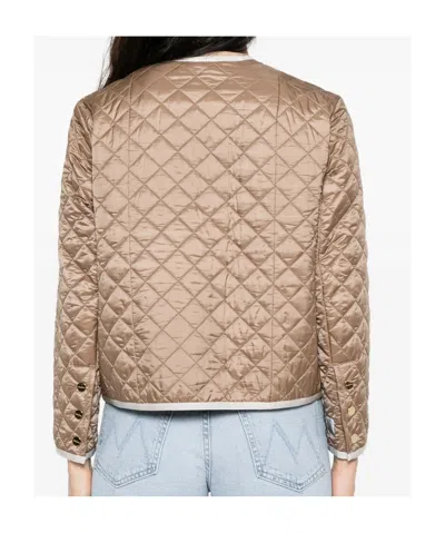 Max Mara Celeste Quilted Pocket Jacket In Multi