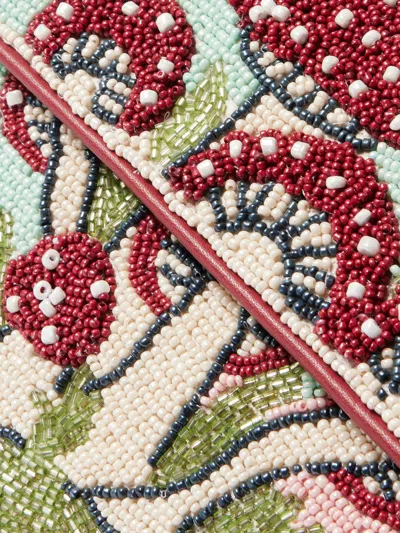 Staud Tommy Bead-embellished Satin Shoulder Bag In Multi