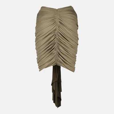 Christopher Esber Ruched Mini Skirt In Black