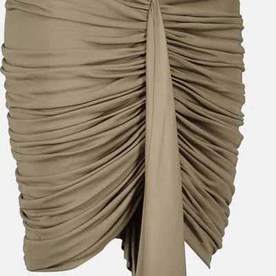 Christopher Esber Ruched Mini Skirt In Black