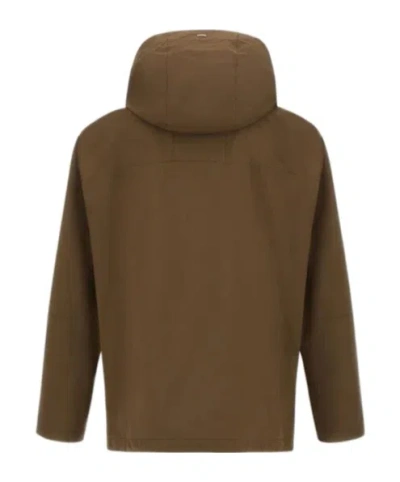 Herno Parka In Compact Light Nylon In Green