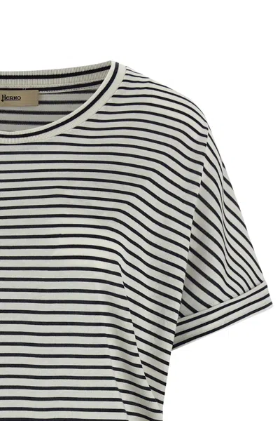 Herno Striped T-shirt In Multi
