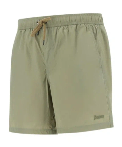 Herno Drawstring Swim Shorts In Blue