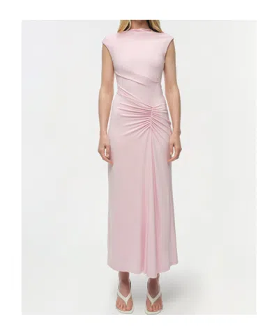 Simkhai Acacia Draped Jersey Dress In Pink
