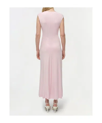 Simkhai Acacia Draped Jersey Dress In Pink