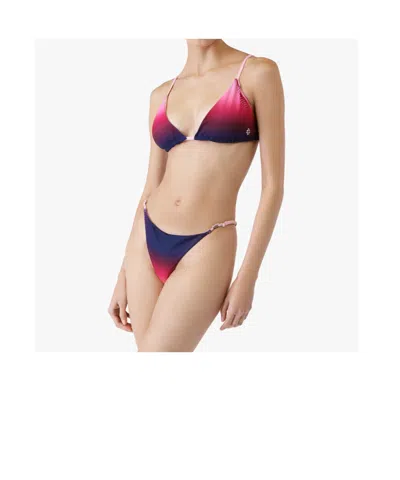 Casablanca Gradient-effect Bikini Bottom In Blue