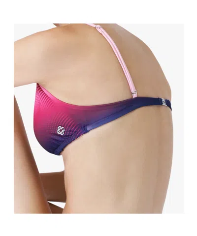 Casablanca Gradient-effect Bikini Top In Red