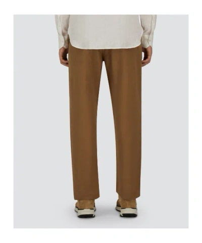 Herno Pleated Drawstring Pants In Brown