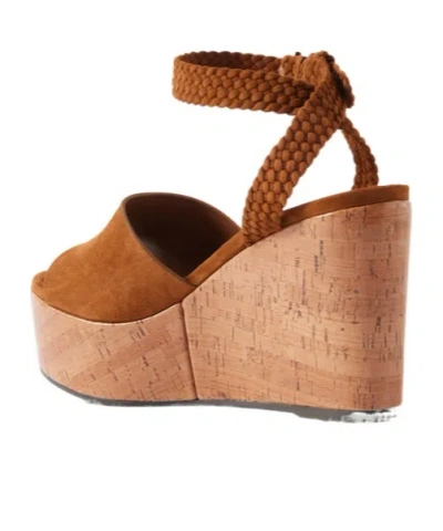 Jimmy Choo Goat Leather Slide Sandals With Soft Lamb Leather Lining In Brown