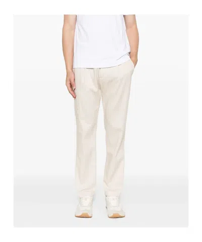 Herno Drawstring Cargo-pocket Trousers In White