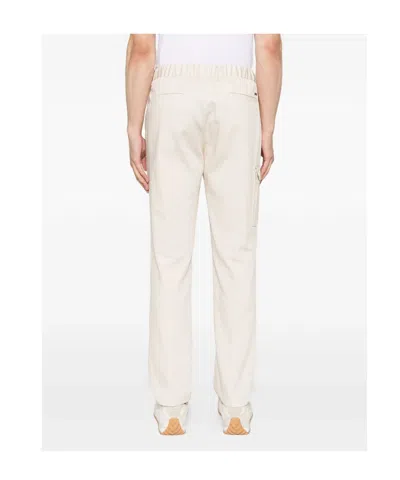 Herno Drawstring Cargo-pocket Trousers In White
