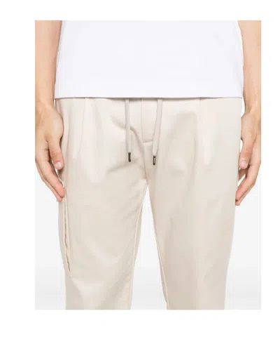 Herno Drawstring Cargo-pocket Trousers In White