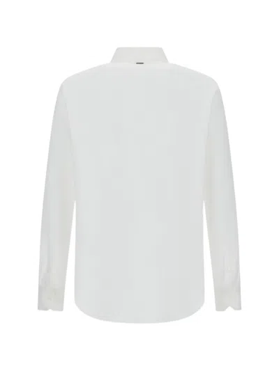 Herno Long Sleeved Button-fastened Shirt In White