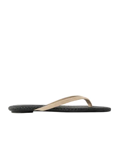 St Agni Suede Woven Flip Flop In Multi
