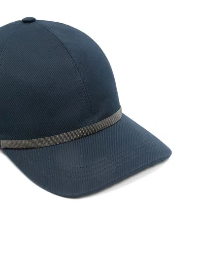 Brunello Cucinelli Monili-embellished Baseball Cap In Pattern