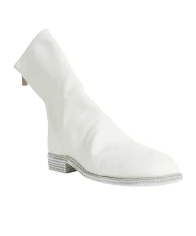 Guidi Zippered Boots In White