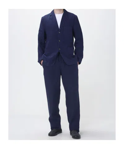 Aspesi Blue Trousers In Blue