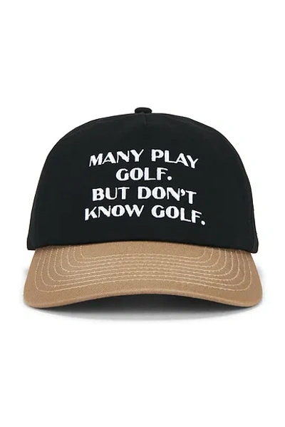 Students Golf Clueless Strap Back Hat In Black