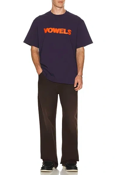 Vowels Blur Tee In Blue
