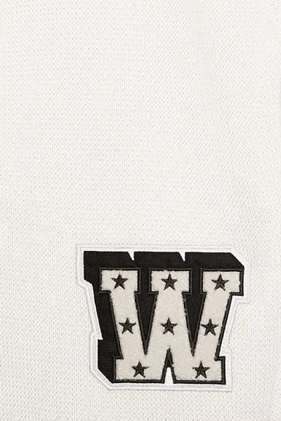 Off-white Star Logo Diagonal Varsity Knit Cardigan In Gray