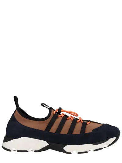 Marni Sneakers Mesh Panels Contrasting Sole Pull Tab In Multi