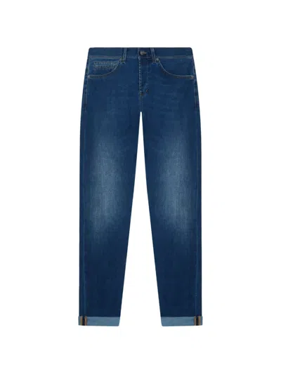 Dondup Belt Loop Jeans In Blue