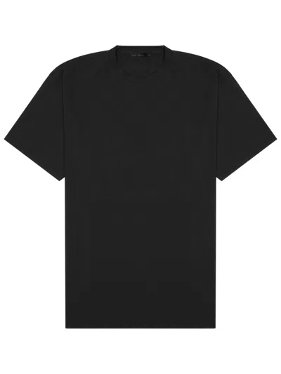 Low Brand Black Solid Crew Neck T-shirt