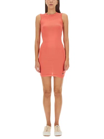 Vivienne Westwood Ribbed Sleeveless Dress In Red