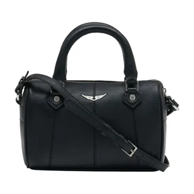 Zadig & Voltaire Xs Sunny Vibe Grained-leather Tote Bag In Black