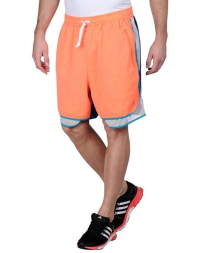Shop Adidas By Kolor Bermudas In Orange