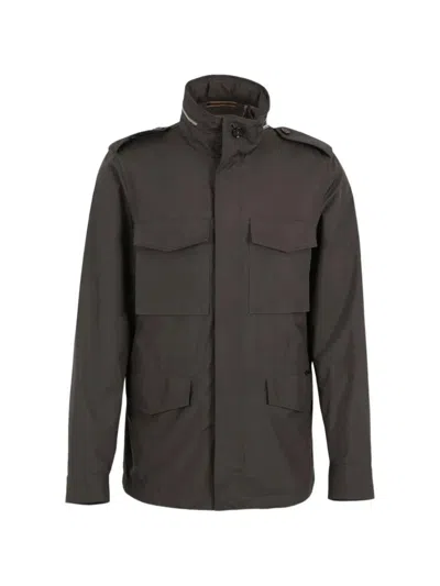 Moorer Buttoned Pocket Jacket In Gray