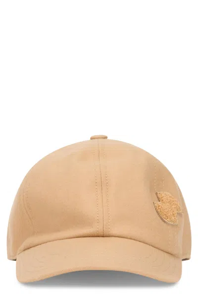 Patou Jp Baseball Cap In Virgin Wool In Brown