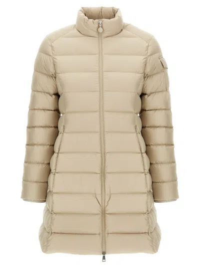 Moncler Sand Polyester Igesse Down Jacket In Nude