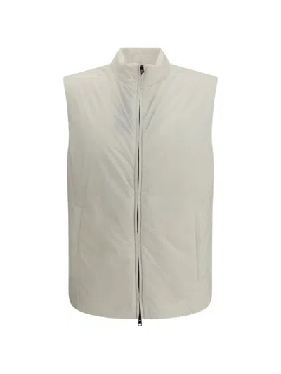 Herno White Polyamide Sleeveless Liscio Ecoage In Multi