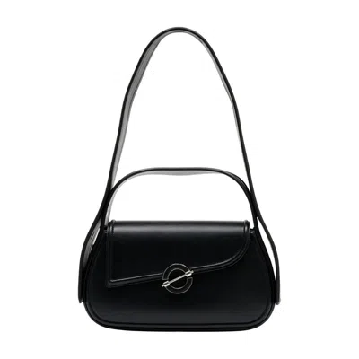 Samsoe & Samsoe Sahero Leather Shoulder Bag In Black