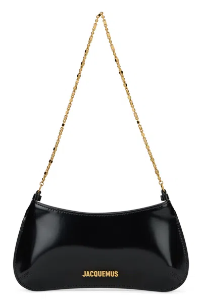 Jacquemus Ex 24hbaw00404ac18a01 Le Petit Bisou Chaine Shoulder Bags Black In Purple