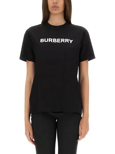 Burberry Frankie Logo-print Short-sleeve T-shirt In Black