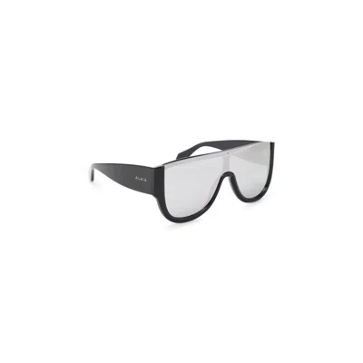 Alaïa Oversized Square Frame Sunglasses Thick Temples In Black
