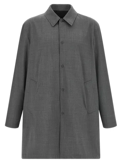 Herno Reversible Flight Line Jacket Long Cut In Blue