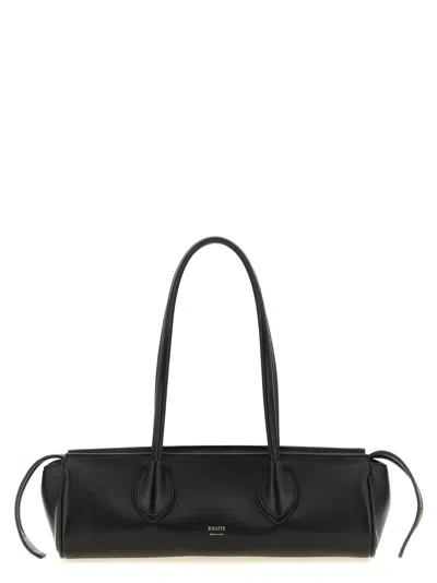 Khaite Donna Tubular Leather Shoulder Bag In Red