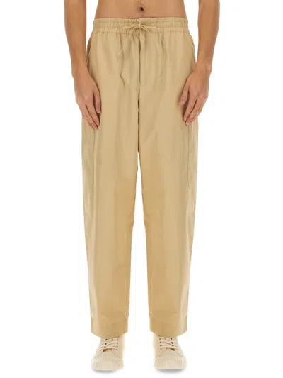 Kenzo Elasticated Waistband Cargo Pants In Yellow