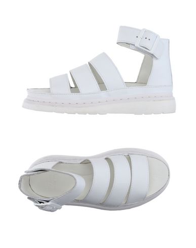 dr martens kimilah white leather flat sandals
