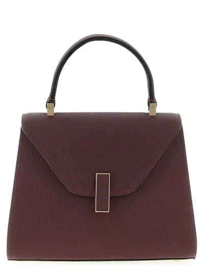 Valextra Iside Mini Bag Adjustable Strap Top Handle In Brown